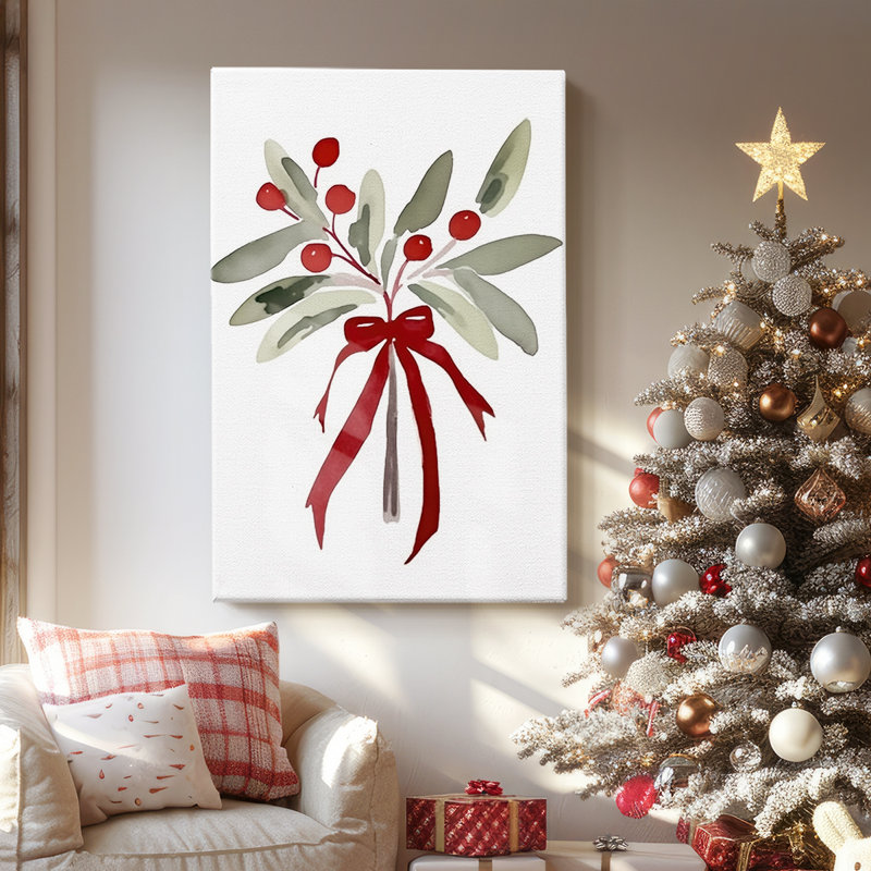 Wreath of Pearled Promise-Premium Gallery Wrapped Canvas, 18" H x 12" W