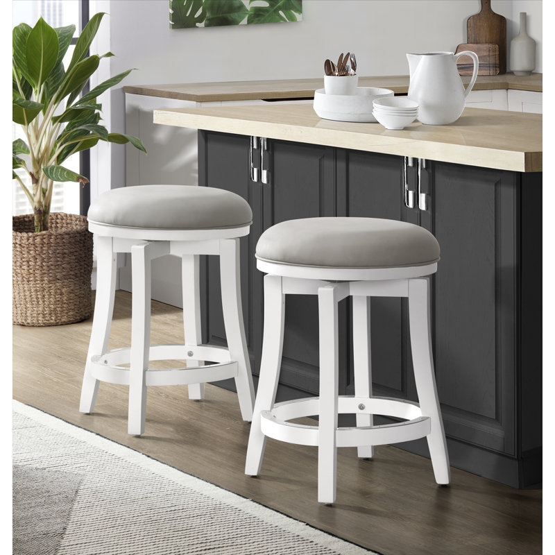 Tabouret pivotant rond à hauteur de comptoir Ellie, 2, Tabouret de comptoir (siège d'une hauteur de 25 p