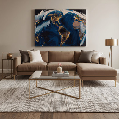 Art mural sur toile gris