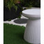 Table d'appoint d'extérieur robuste en faux terrazzo