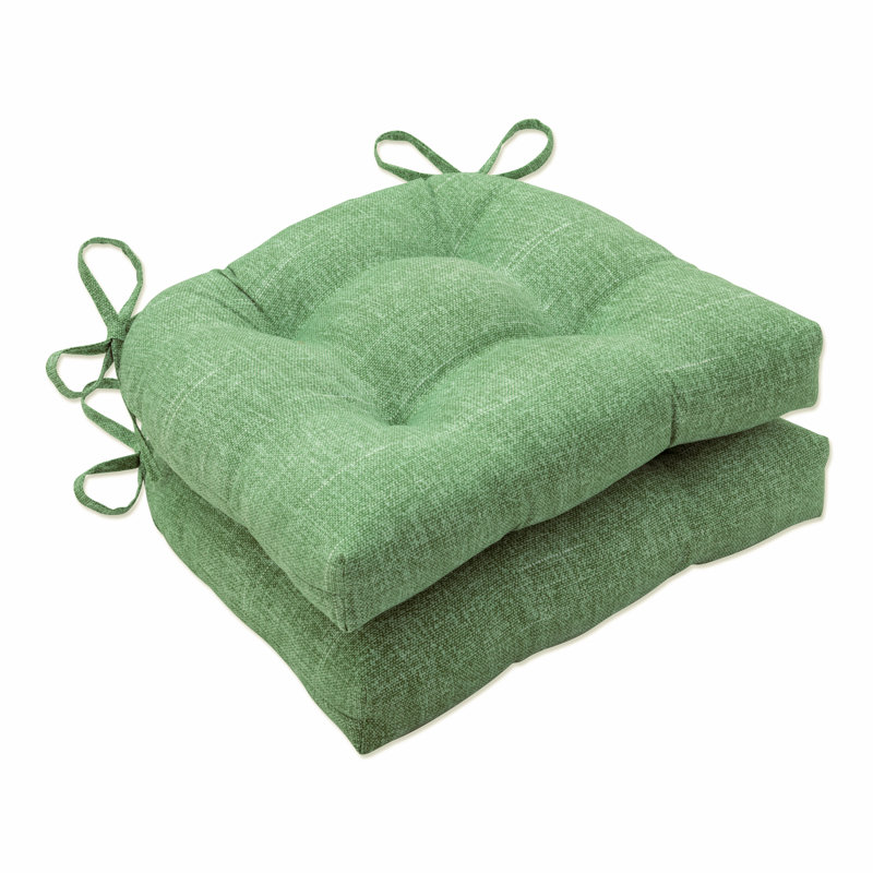Coussin de chaise Amarelys Palm, L 16 po, Denim