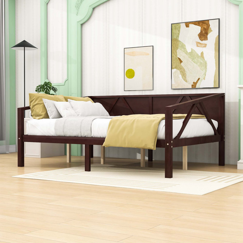 Daybed with Wood Slat Support, Espresso, Full