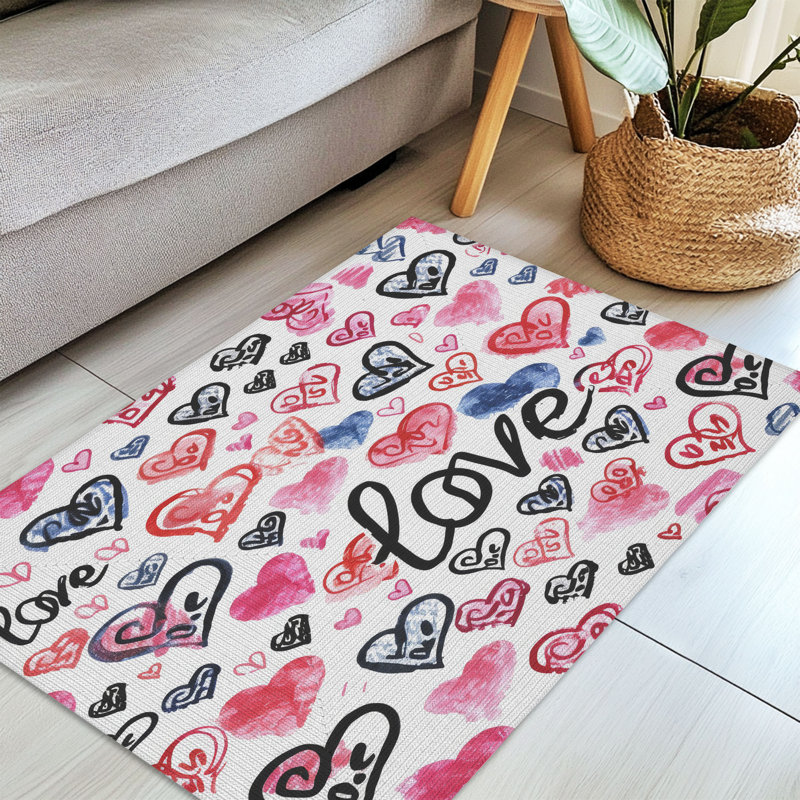 Tapis tressé Cupid’s Love, Rectangulaire 3 pi x 5 pi