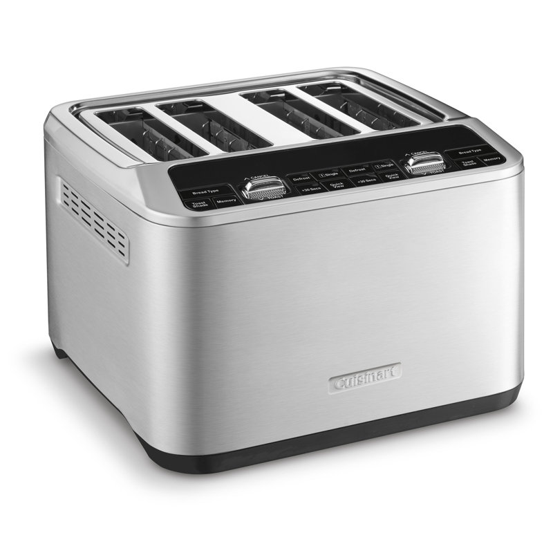 Stainless Steel Digital 4-Slice Wide Slot Toaster
