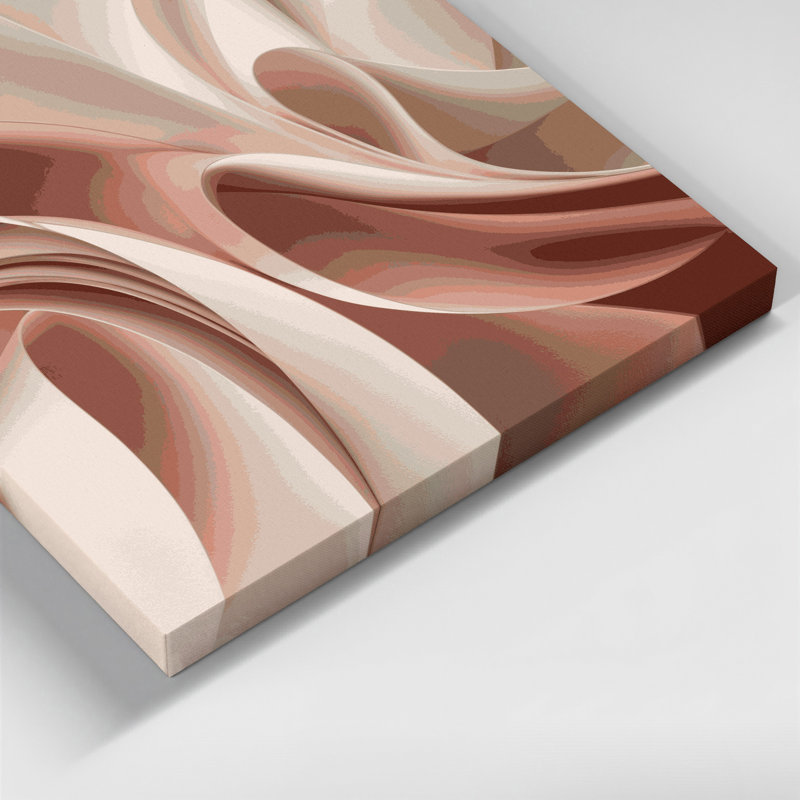 Gradient abstrait 76, toile beige, H 11 po x l 14 po