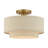 Charleeann Linen Blend Semi Flush Mount