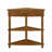 33.8" Triangle Corner Table with Open Shelf