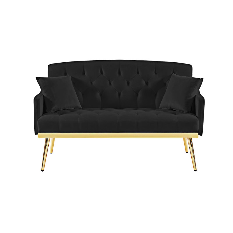 Upholstered Sofa, Black
