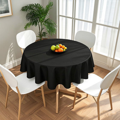 10 pièces / paquet de nappes rondes en polyester de 90 po sans soudure avec une variété de couleurs. Convient pour la décoration de restaurant et de cuisine, les fêtes, la fête des Mères et le décor de table d'exposition. Lavable à la machine et 