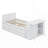 Twin Size Platform Bed With Desk, Storage Shelf, 3 Drawers, Multifunctional Wood Bedframe With Trundle-1399783998