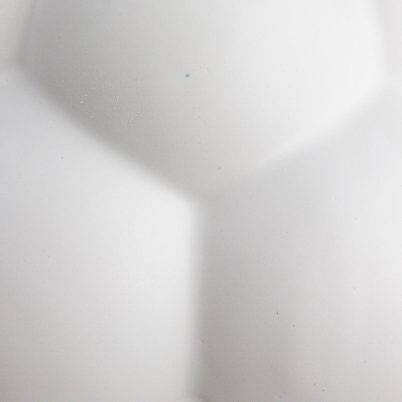 Bulbous Stoneware Vase with Raised Dots, White