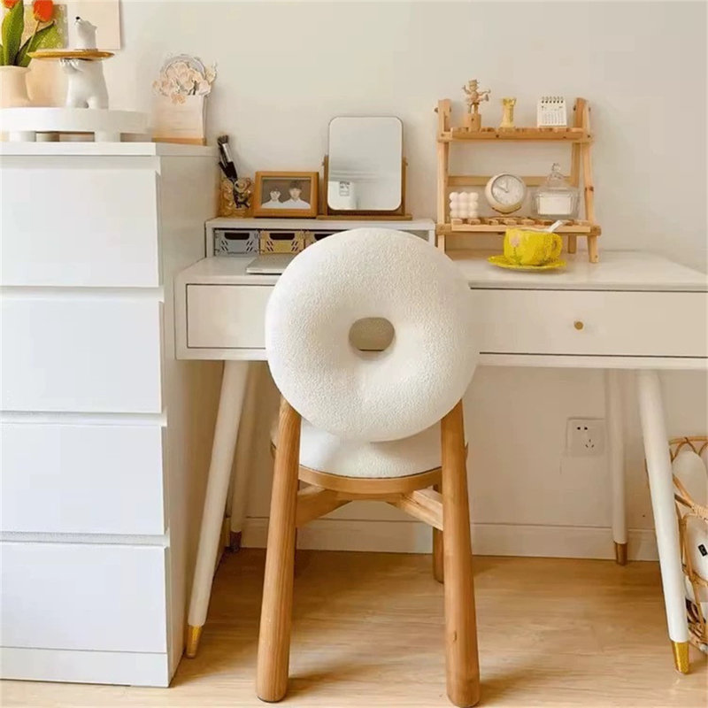 Solid Wood Accent Stool