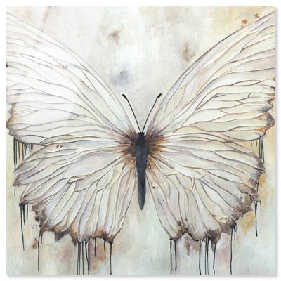Neutral Beauty High-Gloss Frameless Acrylic Glass Wall Art Chic Farmhouse Wall Art by Art Remedy, Ready to Hang, 16 x 16
