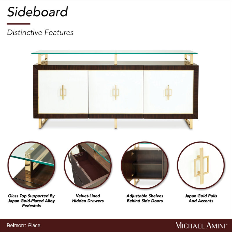 Belmont Place 76'' W Solid Wood Sideboard