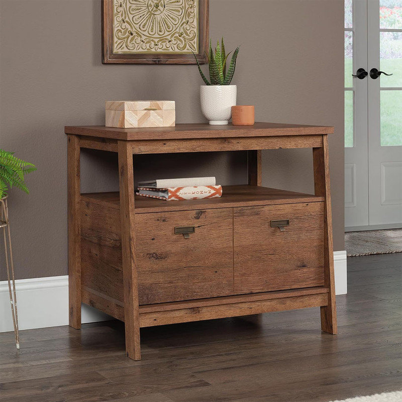 Engineered Wood File Storage with Drawers, Lateral File Cabinets for Home Office, Vintage Oak