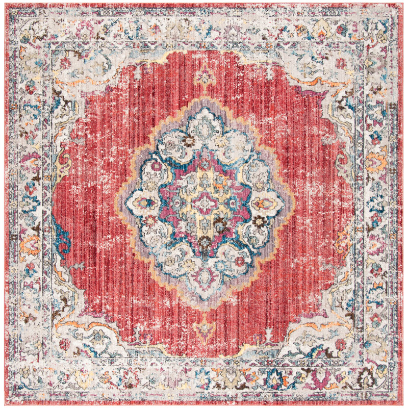 Fitzhugh Performance Oriental Rug, Square 7'