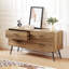 Commode 4 tiroirs, meuble télé commode 4 tiroirs, grande commode de rangement pour meubles de chambre à coucher