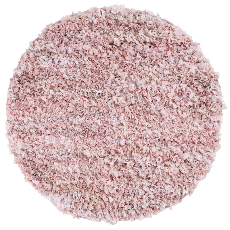 Adalberta Shag Hand Loomed Performance Rug, Round 6'
