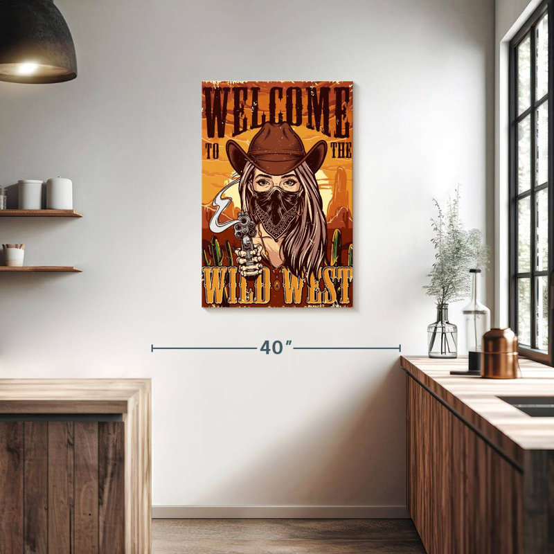Wild West Welcome, 36" H x 24" W