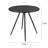 Metal End Table, Round Accent Coffee Side Table, Anti-Rust And Waterproof, Sofa Side Table For Living Room Bedroom Balcony (Black)-1423407186