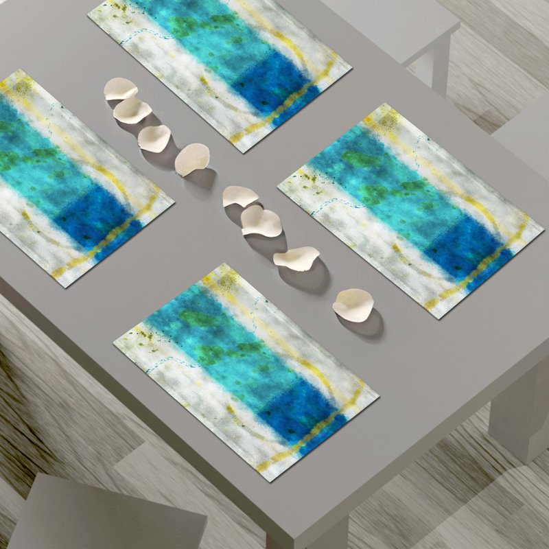 Polyester Abstract Rectangle Placemat