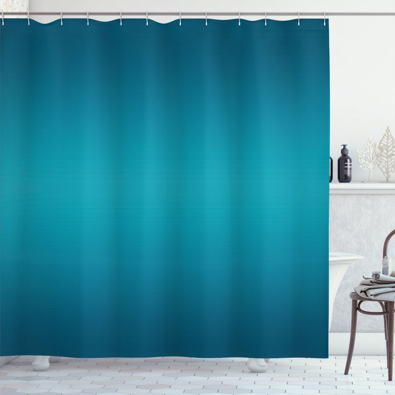 Rideau de douche avec décoration et crochets tropic ocean room Dothan, H 84 po x l 69 po
