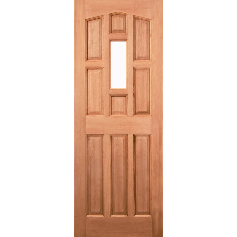 York Unglazed Hardwood External Door, 198.1 cm H x 76.2 cm W x 4.4 cm D