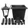 Black Low Voltage Solar Powered Integrated LED Pathway Light