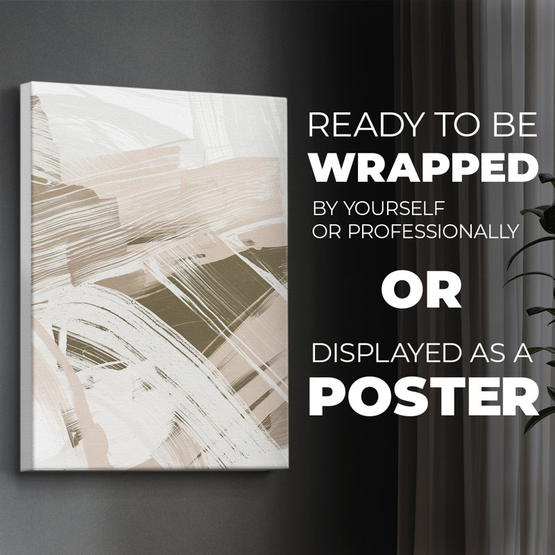 Earthtone Swipe I - Impression sur toile seulement - NON-CADRE, H 18 po x l 12 po
