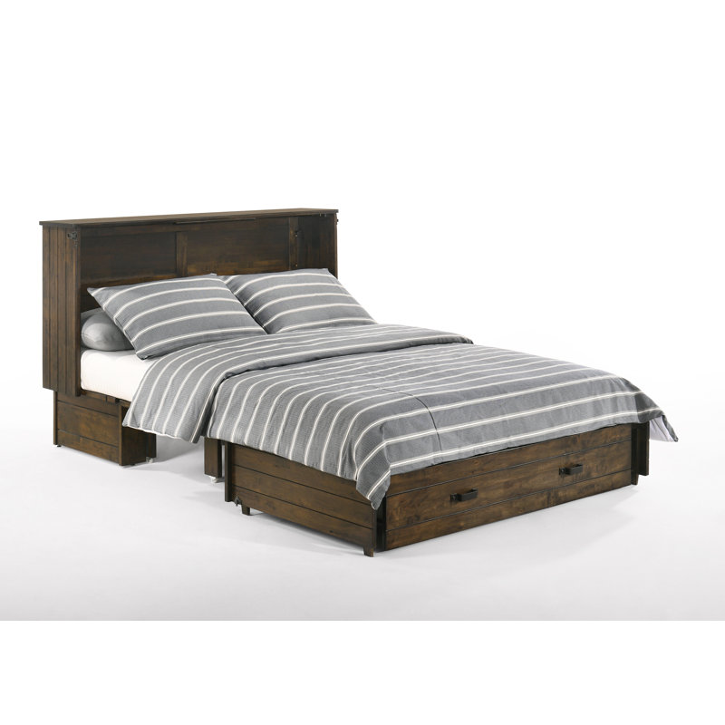 Solid Wood Murphy Storage Bed