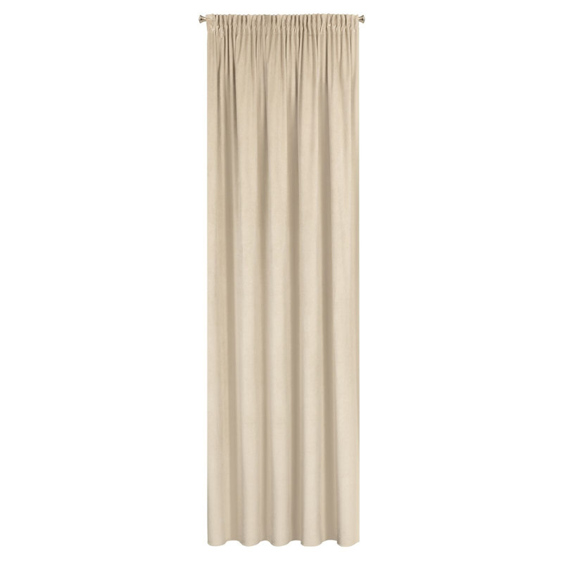 Tysen Blackout Curtains Single Panel, Cream