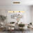 47.2" Modern Cylinder Gold Alabaster Kitchen Island Chandelier with LED Strip-1360863807