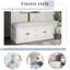 Storage Bench With 4 Doors And Adjustable Shelves, Shoe Bench With Removable Cushion For Living Room, Entryway (White)-1362401455
