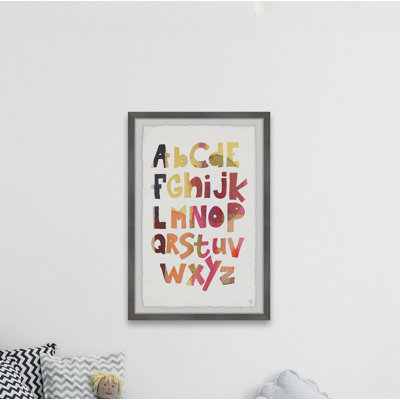 « alphabet », art encadré Maite