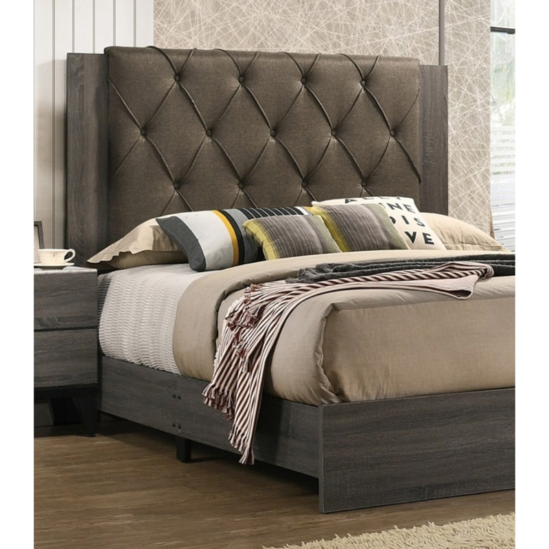 Mcgowen Upholstered Bed, Queen, Gray