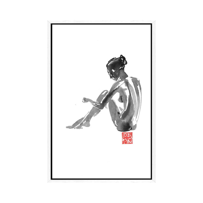 At The Window by Péchane - Print on Canvas, White Framed, 152.5 cm H x 101.5 cm W