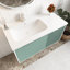 Meuble-lavabo mural 40 po avec lavabo en céramique