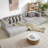 Oversize Cloud Couch L-Shape Sectional Sofa - Convertible Floor Sleeper Sofa Bed with 8 Pillows, No Assembly Required, 3-in-1 Right Facing Design, Ultra Soft Corduroy Upholstery (4 Seat Capacity)-645555236