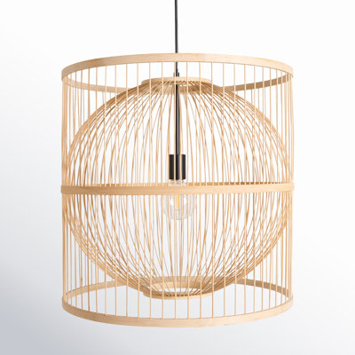 Amata Single Light Wood Pendant