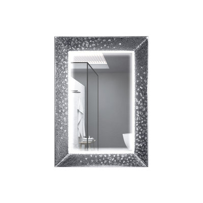 Della Rectangle Glass Lighted Mirror