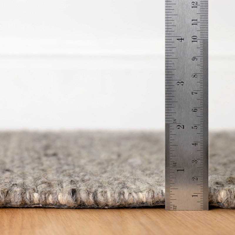 Solimar Natural Handwoven Wool Rug, Rectangle 9'6" x 13'6"