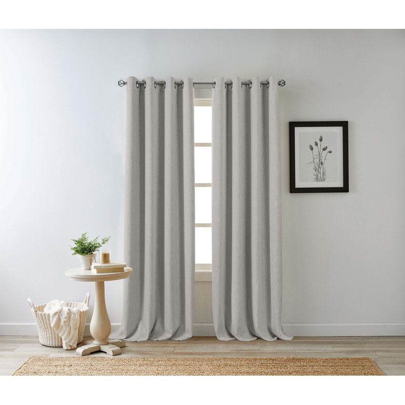 Blackout Curtain Single Panel, Gray, 50" W x 54" L