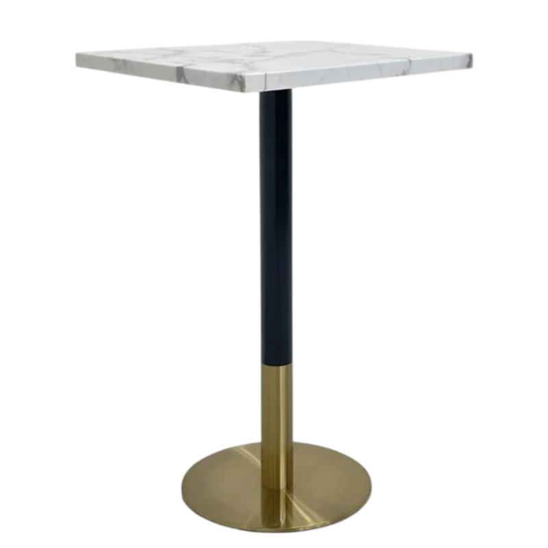 Ybur Faux Marble Square Bar Table 