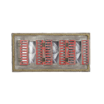 Crelake Brown Wood Embossed Picture Frame