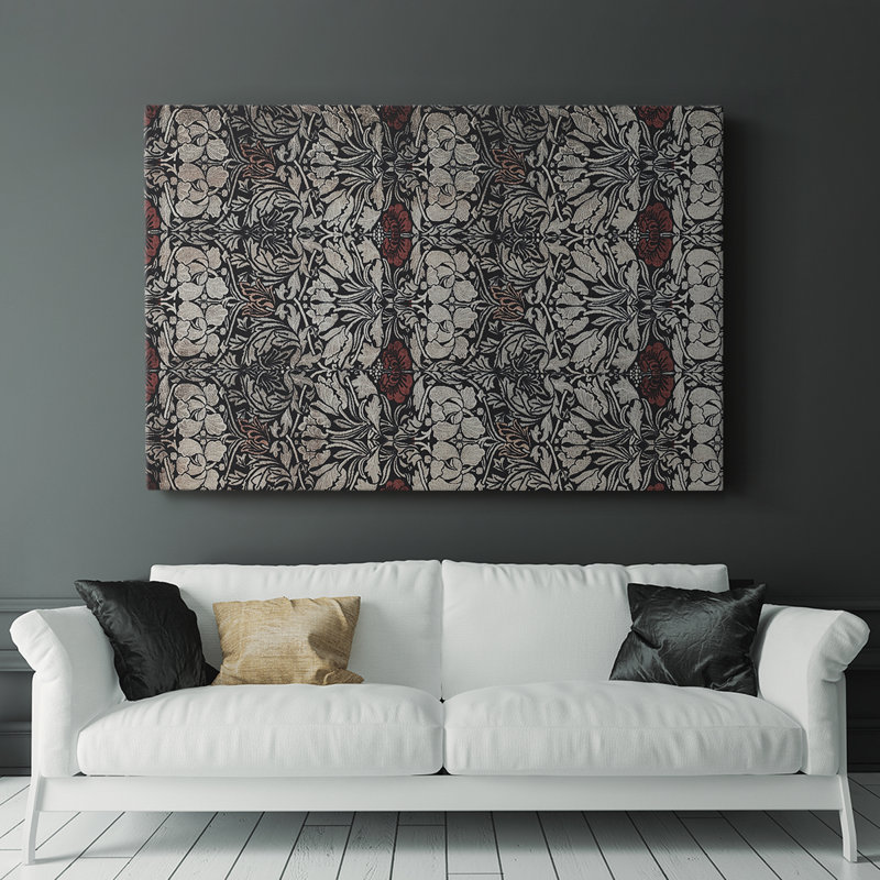 Abstrait rétro -XV -Galerie enveloppée Cavas, H 32 po x l 48 po