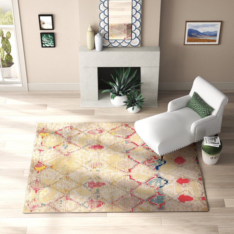 Tapis beige Colfin, Rectangle 7 pi 1 po x 10 pi