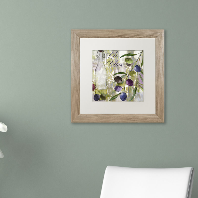 «Colors of Tuscany I» par Jadaya, impression encadrée, H 16 po x l 16 po x P 0,5 po, Noir, Toile avec cadre brun