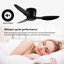 Flush Mount Ceiling Fan Without Light-408971535