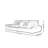 Large Sailboat Extra-Wide High-Back Living Sofa