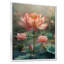 Rose rose vert sacré Bloom S - décoration murale Lotus-106167317-106167322